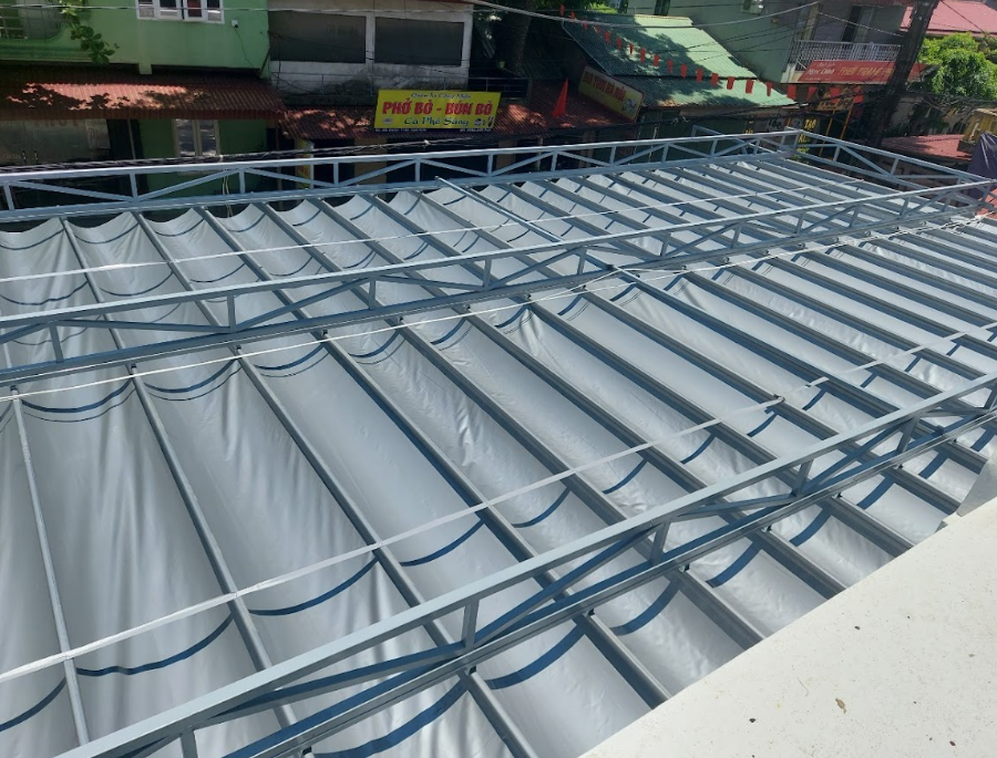thi công bạt mái xếp