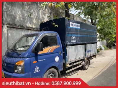 Bạt phủ thùng xe HYUNDAI New PORTER 150 (Bạt 3 mảnh cuốn mép)