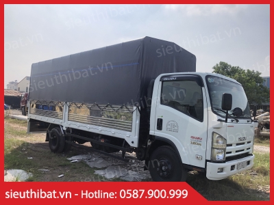 Bạt phủ thùng xe ISUZU NQR (Bạt 5 mảnh cuốn mép)