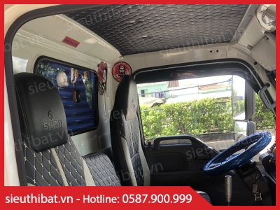 Bọc simili ghế + trần 5D cho xe tải ISUZU QKR 270 (Đầu tròn)