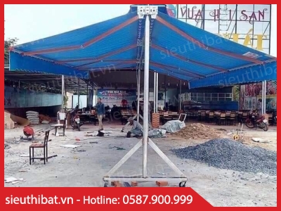 Lắp mái hiên cho quán nhậu Bình Tân