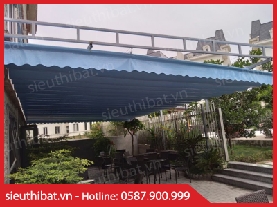 Mái che di động màu xanh nước biển