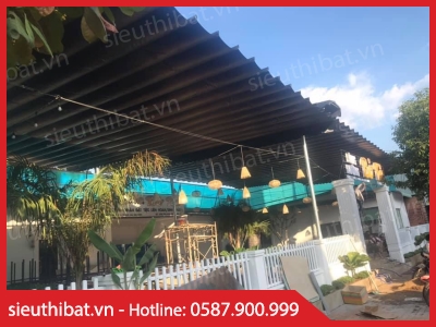 Mái xếp cho quán nhậu Làng Nướng Gò Vấp