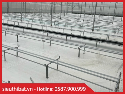 Vải bạt PE lót nhà kính chống cỏ, không thẩm thấu