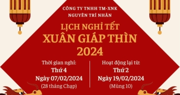 Thông báo nghỉ lễ